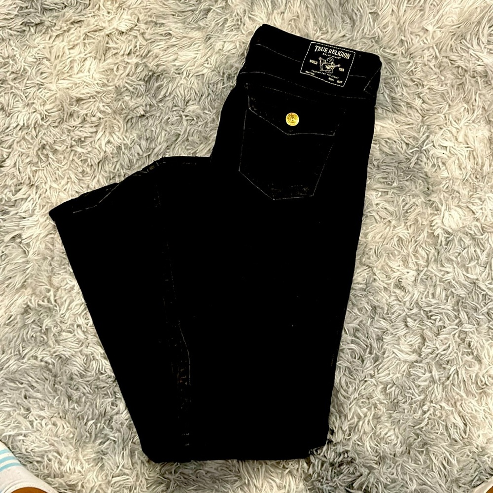 Size 27 True Religion Joey Mid Rise flare jeans